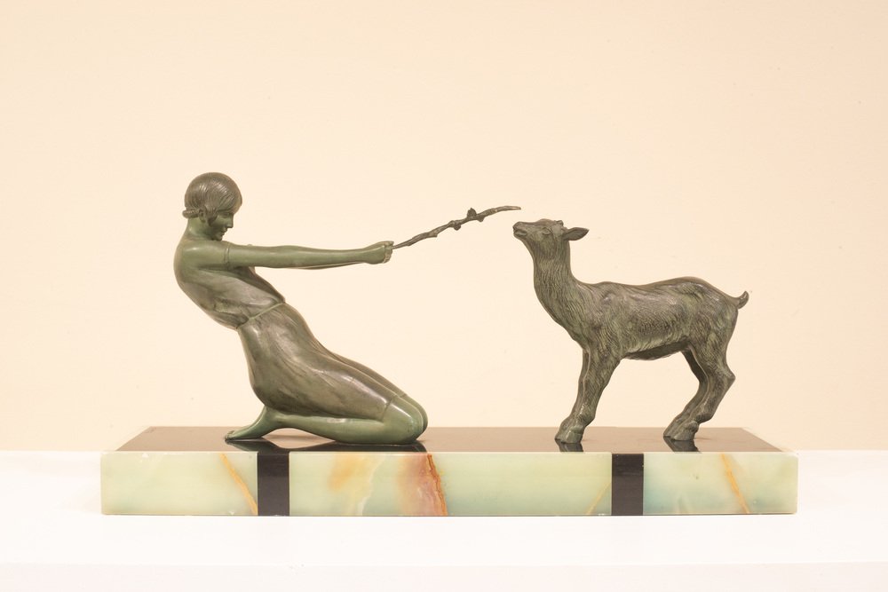 janle-escultura-art-deco-juventud-con-cabra-francia-1930-base-de-metal-sobre-marmol-imagen-1