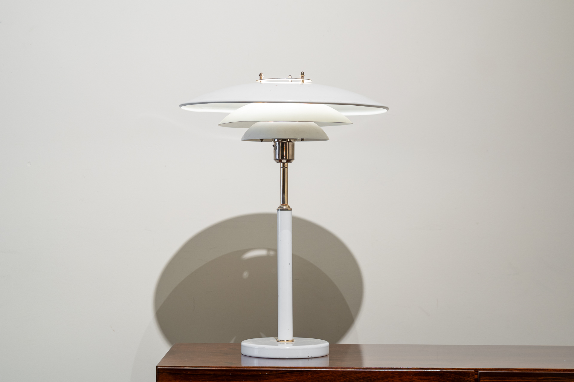 Lámpara de sobremesa danesa Mid Century