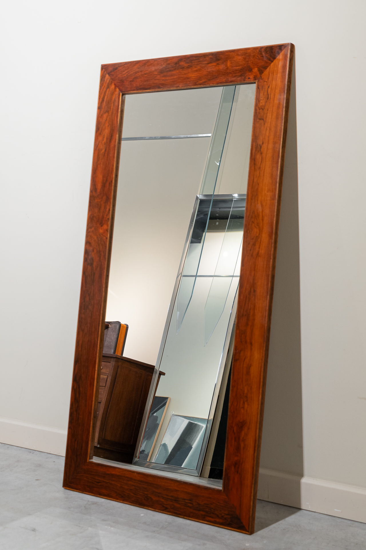 Espejo danés Mid-Century rectangular, 1960